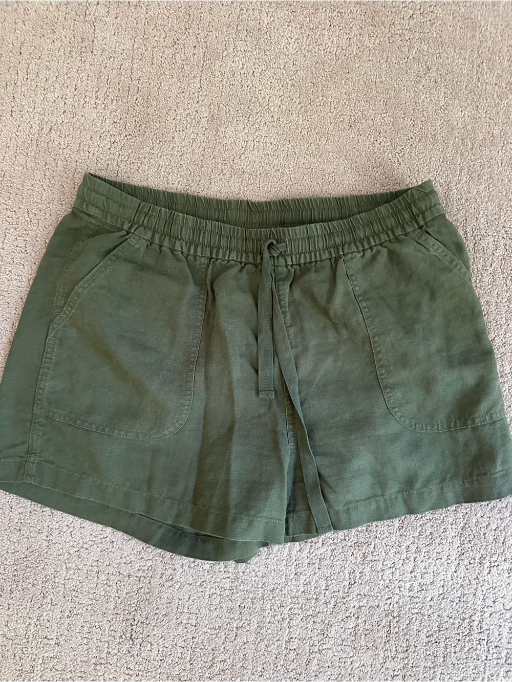 J. Crew Point Sur linen blend shorts, size medium